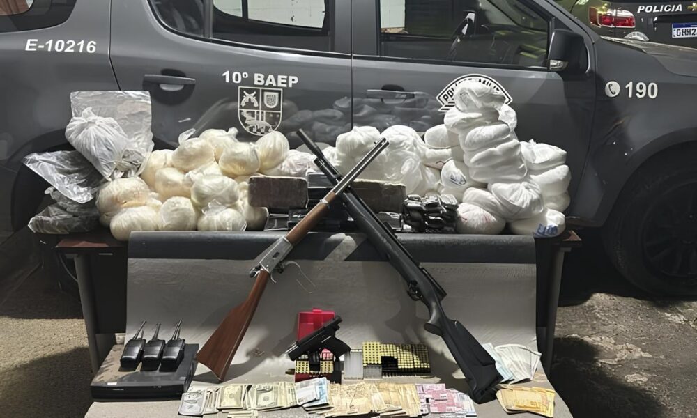 Opera o Ca a Fantasmas Como 100 KG de Drogas e Um Arsenal Ilegal Foram Desmantelados em Hortol ndia