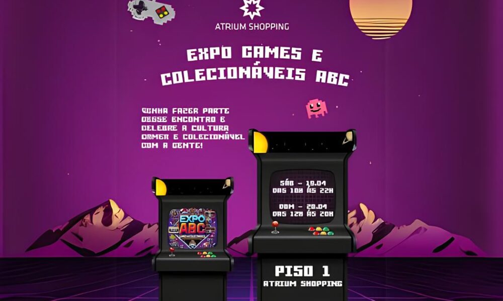 De Volta ao Passado e ao Futuro Expo Games ABC Transforma o Atrium Shopping em um Para so Gamer