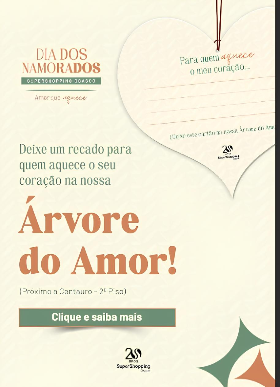 Árvore do Amor no SuperShopping Osasco: Onde Declarações Simples Transformam o Dia dos Namorados em Magia 12 rvore do Amor no SuperShopping Osasco Onde Declara es Simples Transformam o Dia dos Namorados em Magia