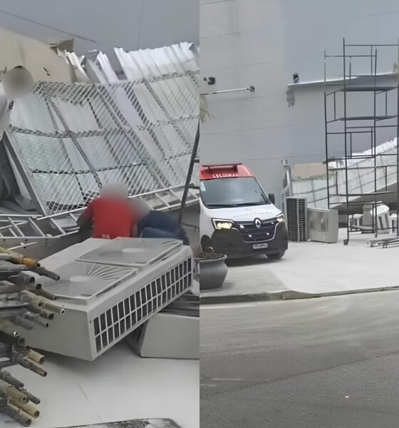Quando o Trabalho Vira Perigo O Dia em que Dois Homens Ca ram do Telhado de um Shopping na Praia Grande